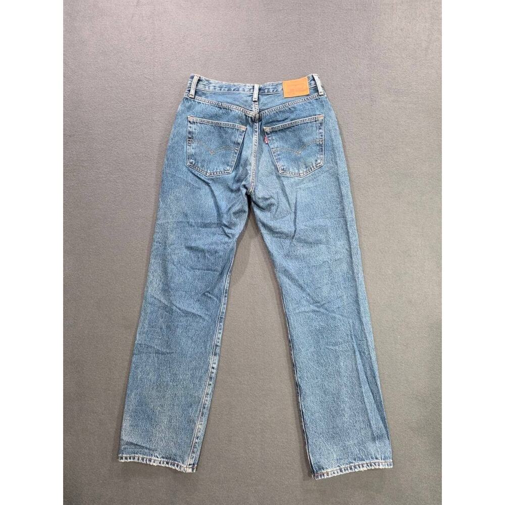 Vintage Y2K Levi's Y2K Jeans 501 Button Fly w26xL30 Blue A008463 - Picture 12 of 14